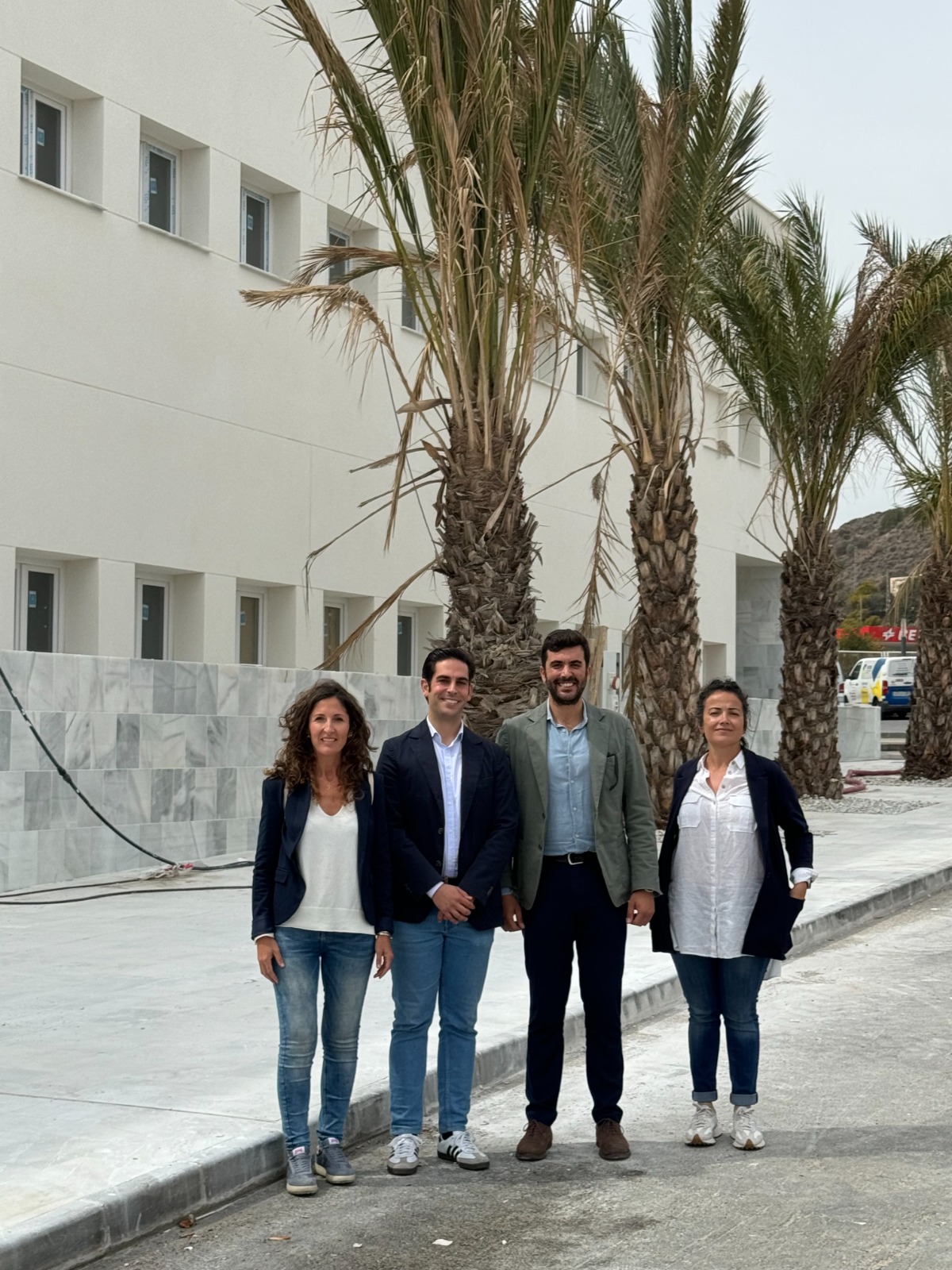 The Mojácar Mayor Francisco García has visited the works of the locality's future health centre to find out about the progress on the building works, which are now close to completion.